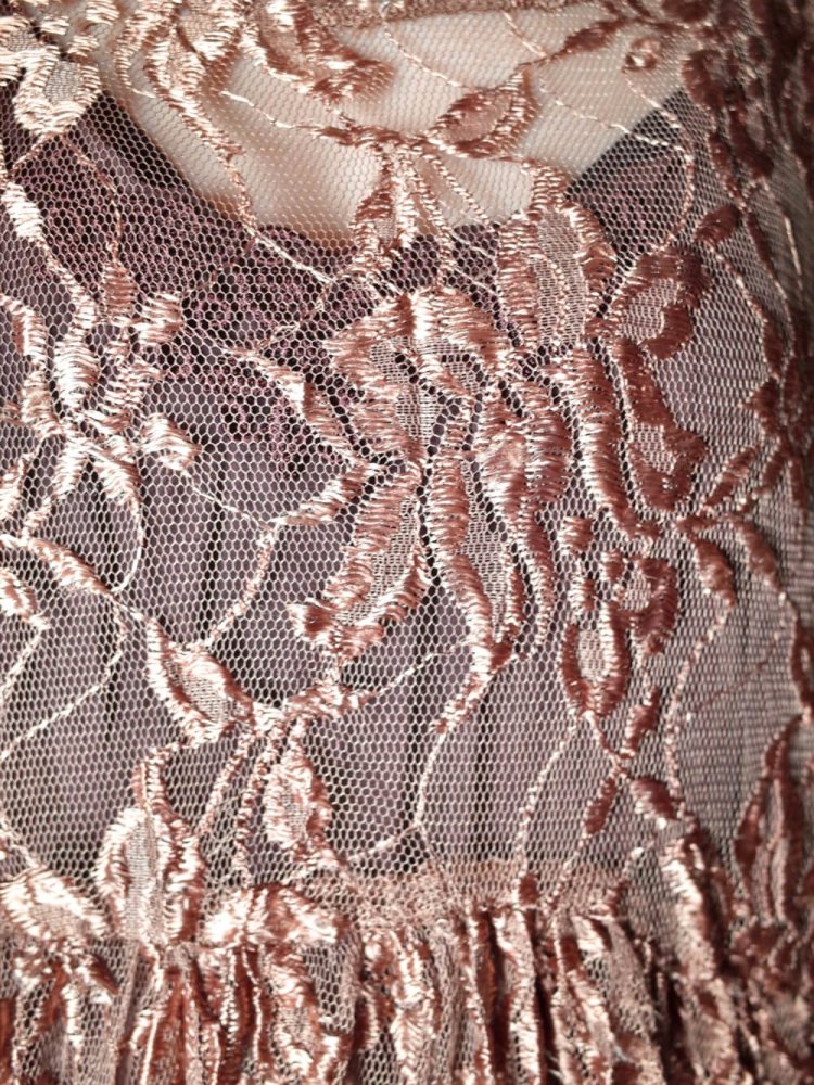 Bronze Lace Dress