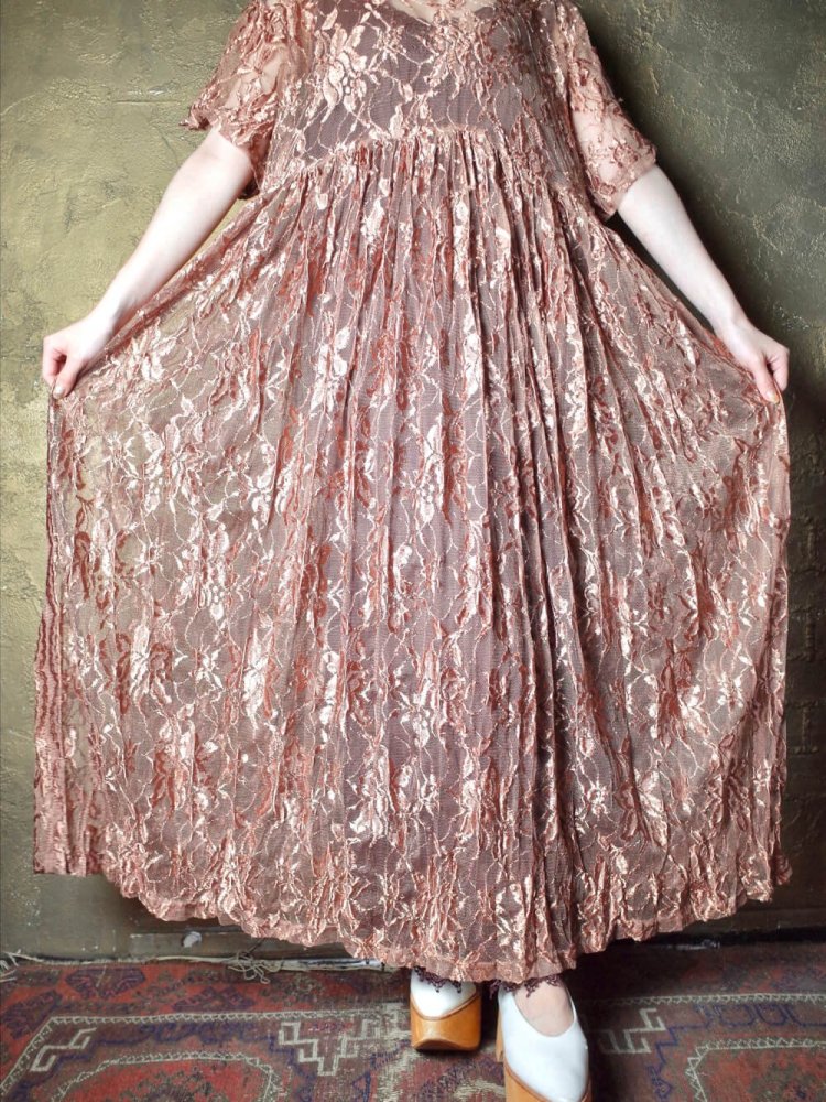 Bronze Lace Dress