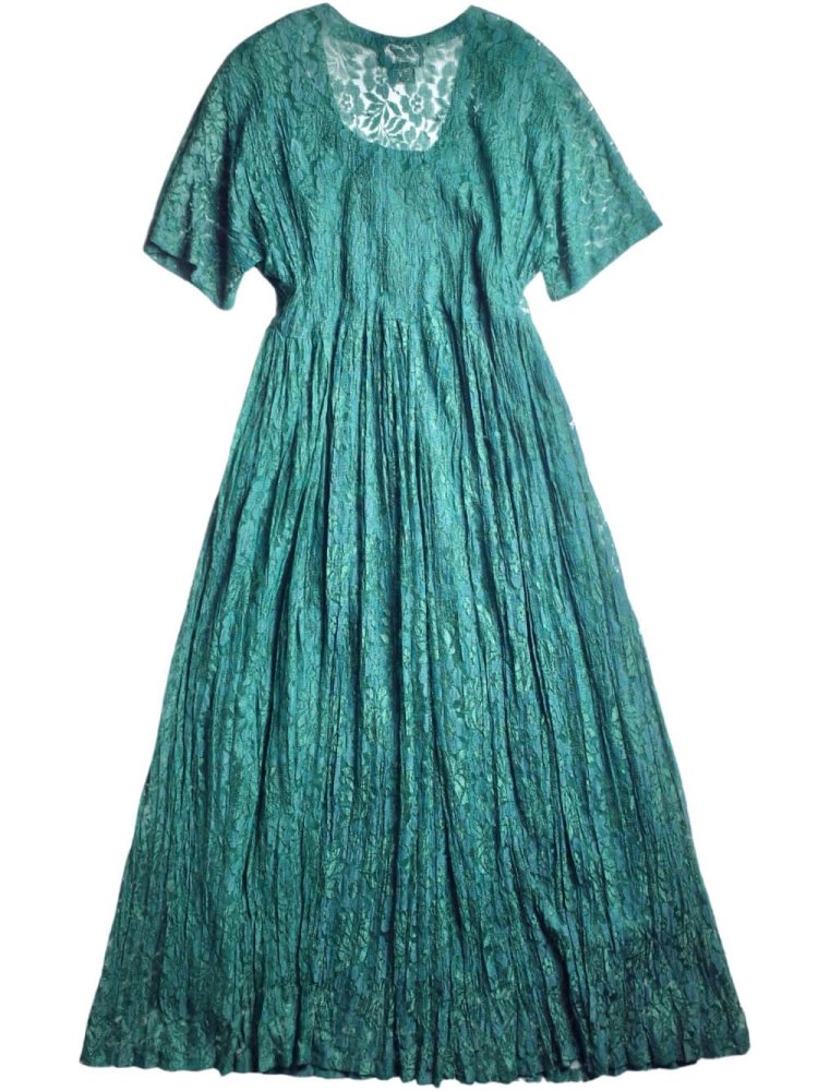 Deep Green Lace Dress