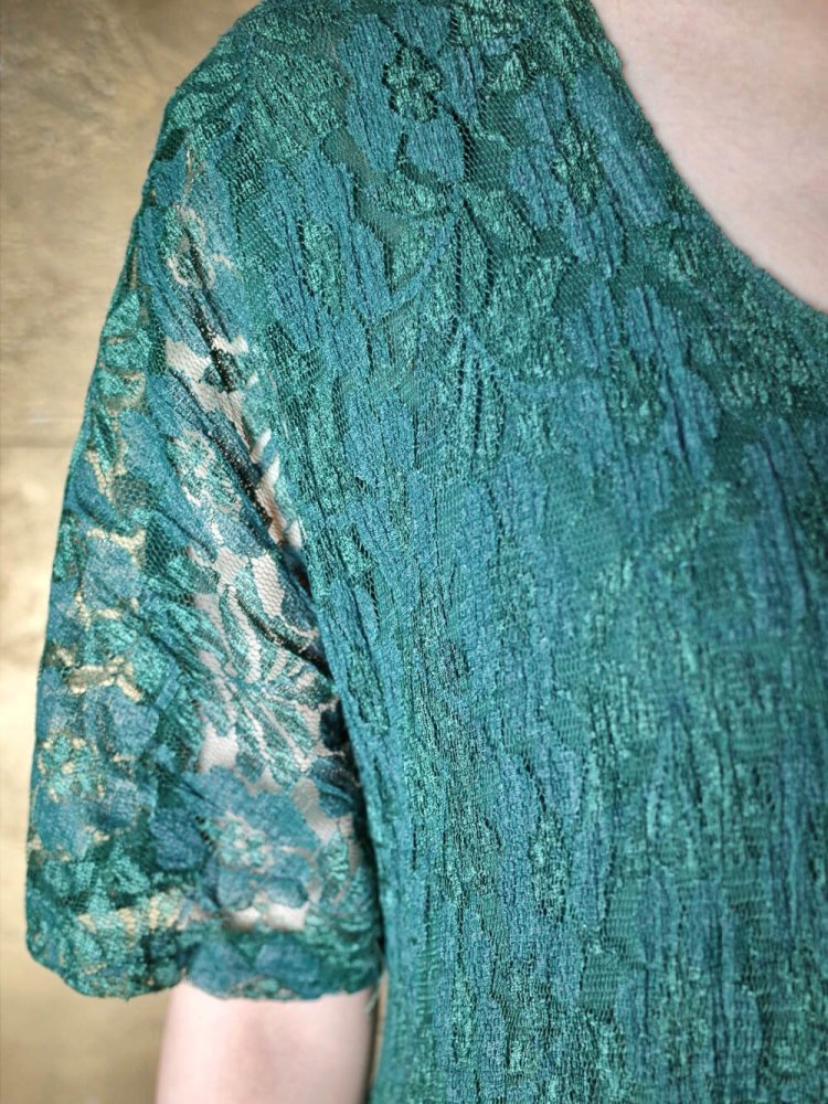 Deep Green Lace Dress