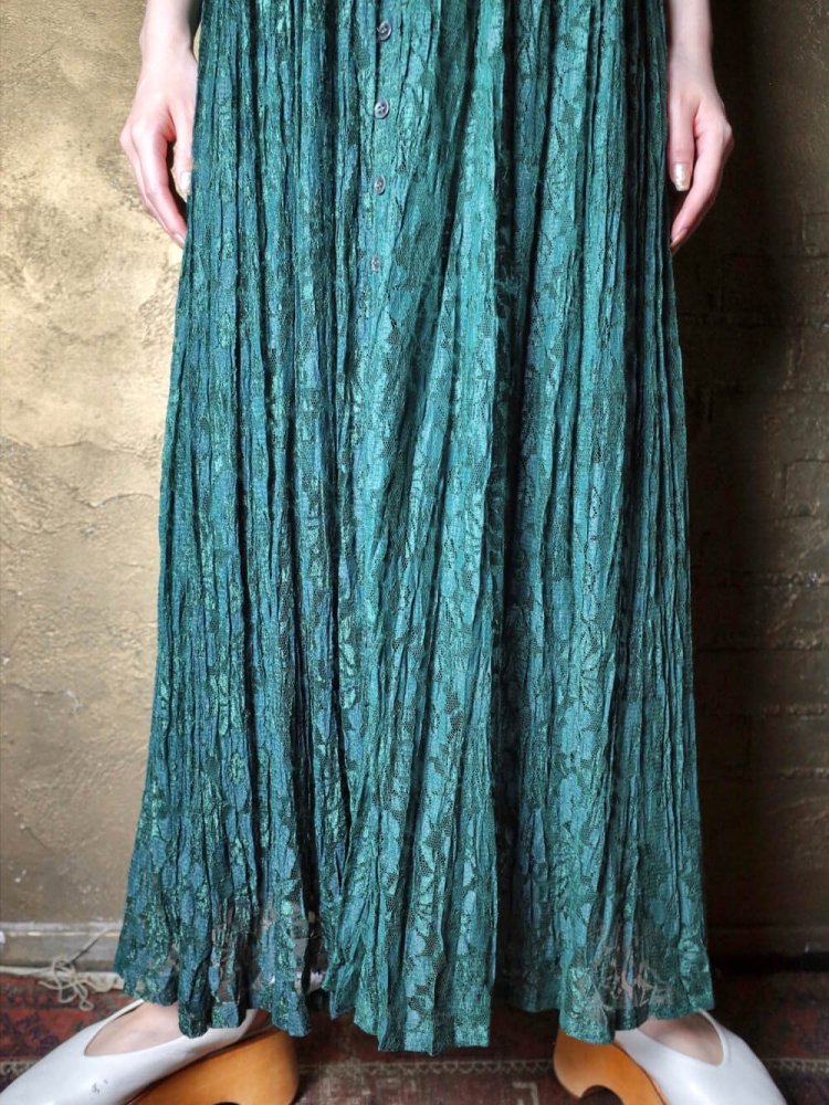 Deep Green Lace Dress