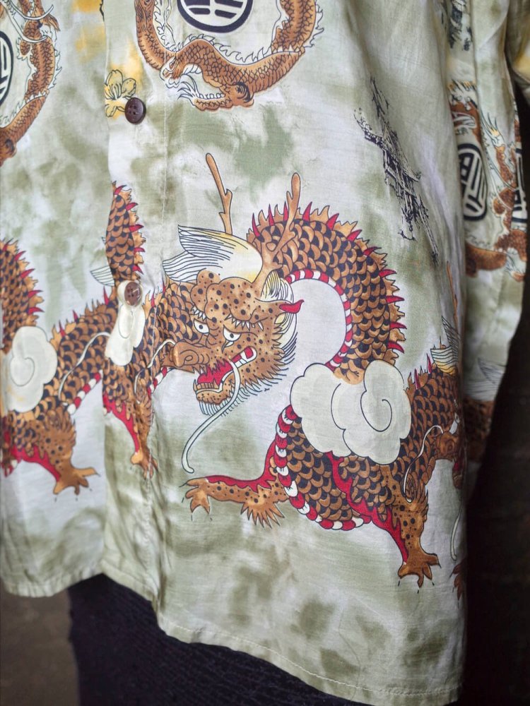 China Dragon Silk Big Silhouette Shirt