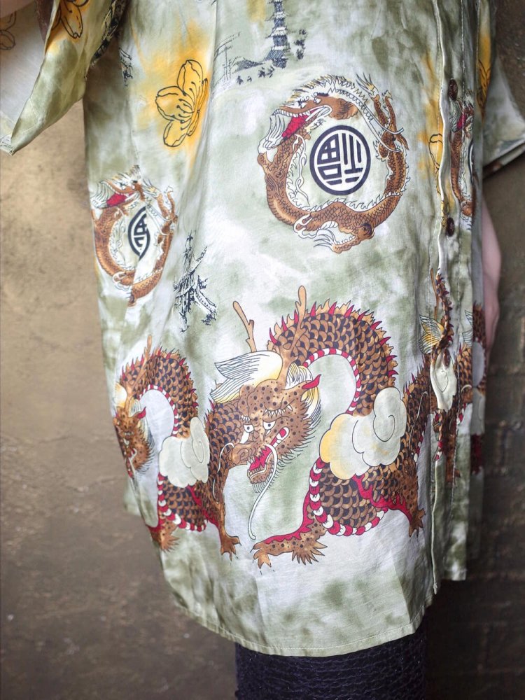 China Dragon Silk Big Silhouette Shirt