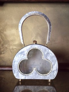 c.1950~60s Lucite Hand Bag Clover