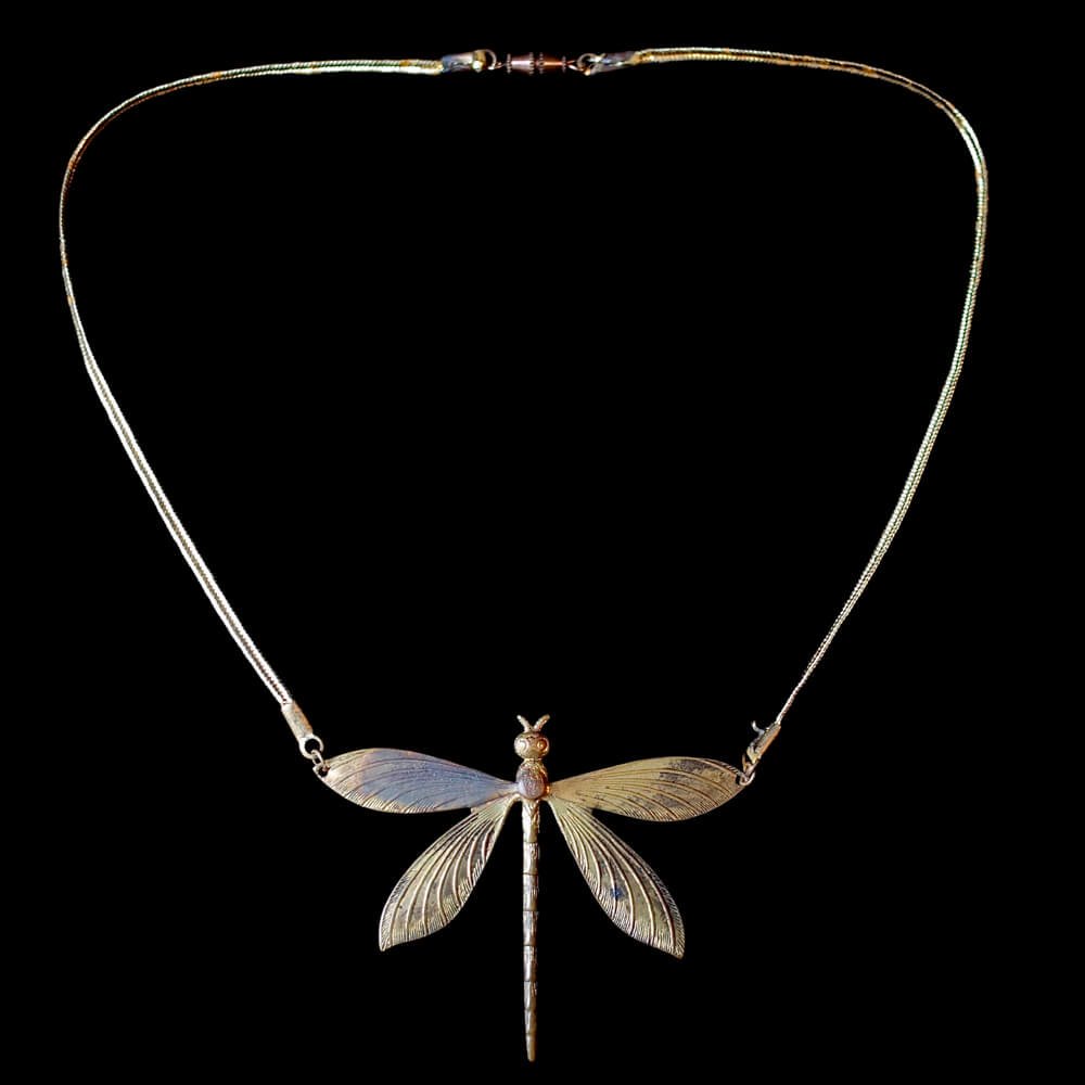 c.1920s Antique Dragonfly Necklace