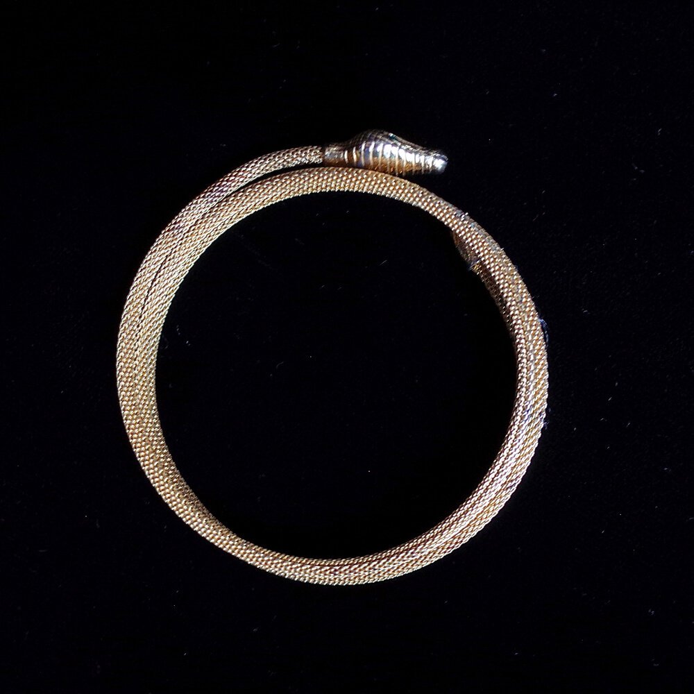 c.1920s Antique Snake Spiral Bracelet