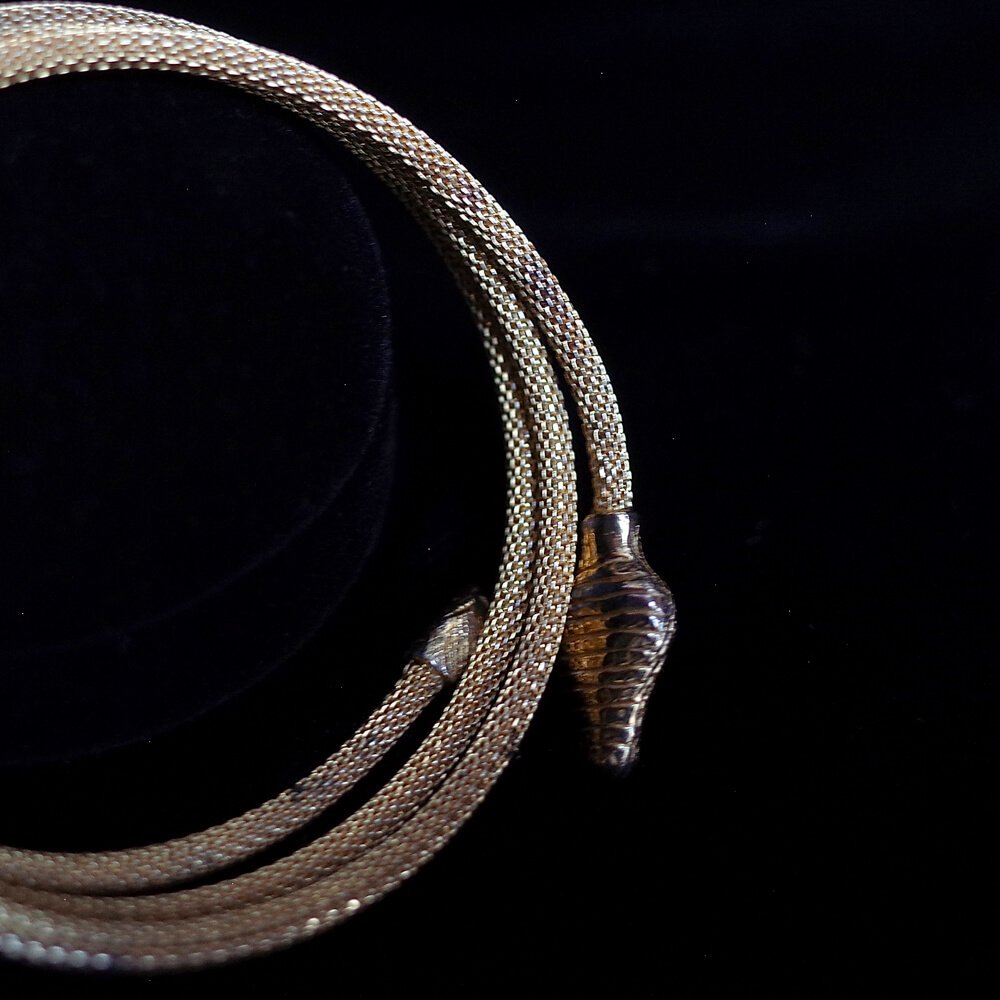 c.1920s Antique Snake Spiral Bracelet