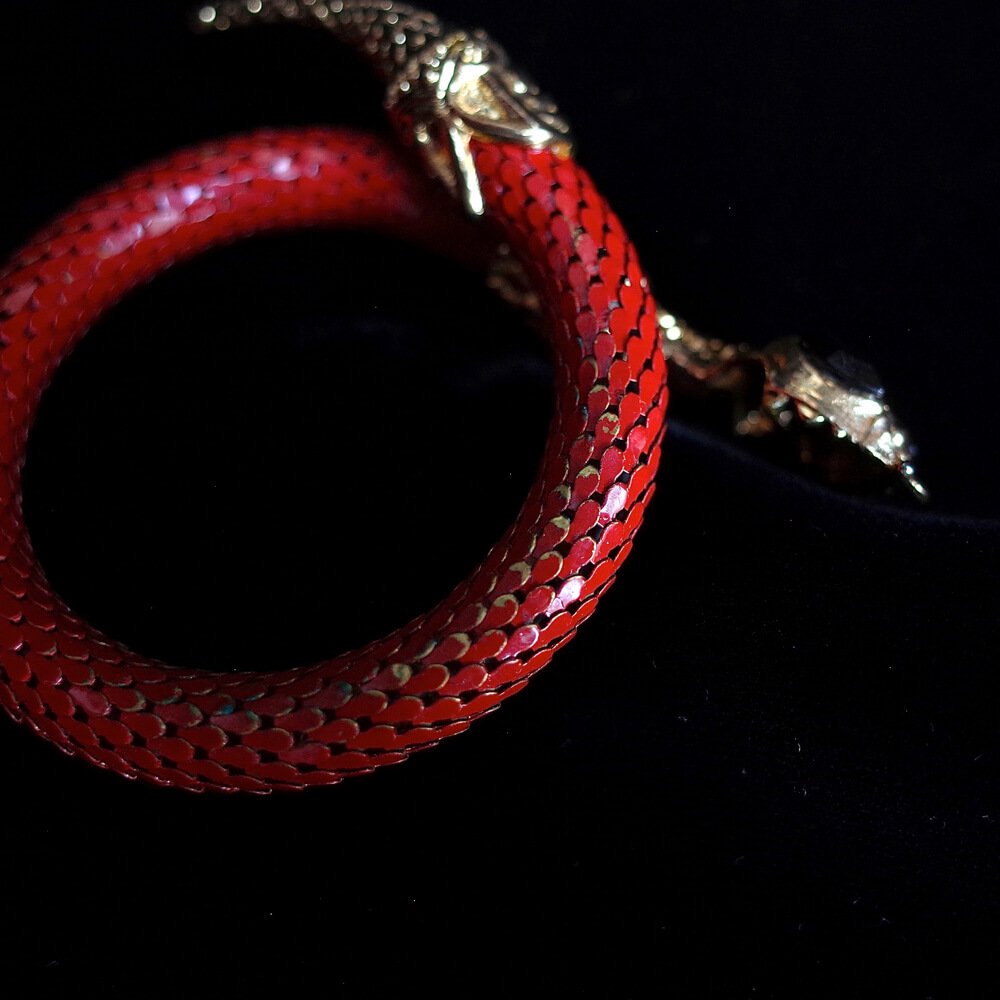 Vintage Snake Spiral Bracelet