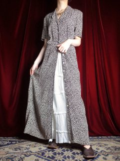 Uzumaki Pattern Front Open Rayon Dress