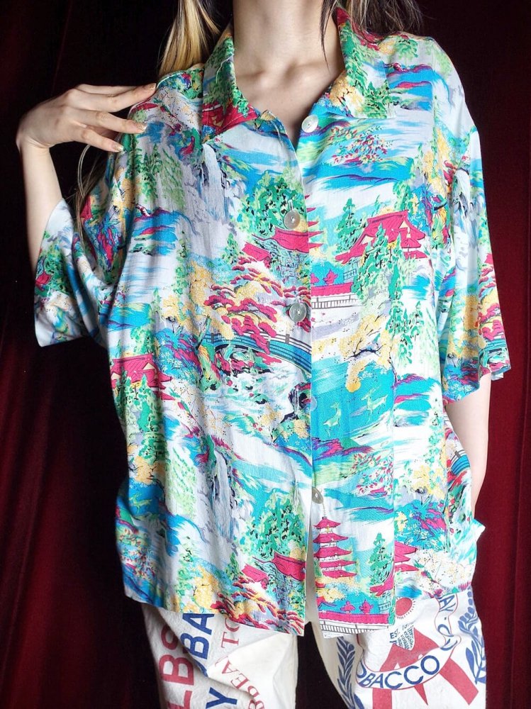  Short Length Rayon Hawaiian Shirt