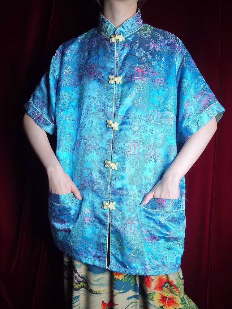 Oriental Light Blue China Shirt