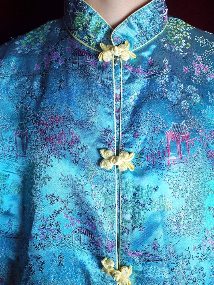 Oriental Light Blue China Shirt