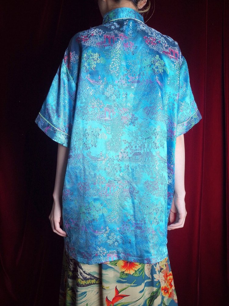 Oriental Light Blue China Shirt