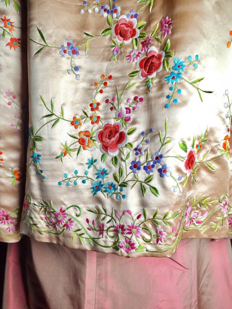 c.1960s Total Embroidery Silk China Jacket