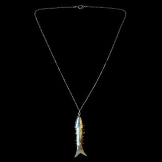 c.1920s Antique Moveable Fish Necklace