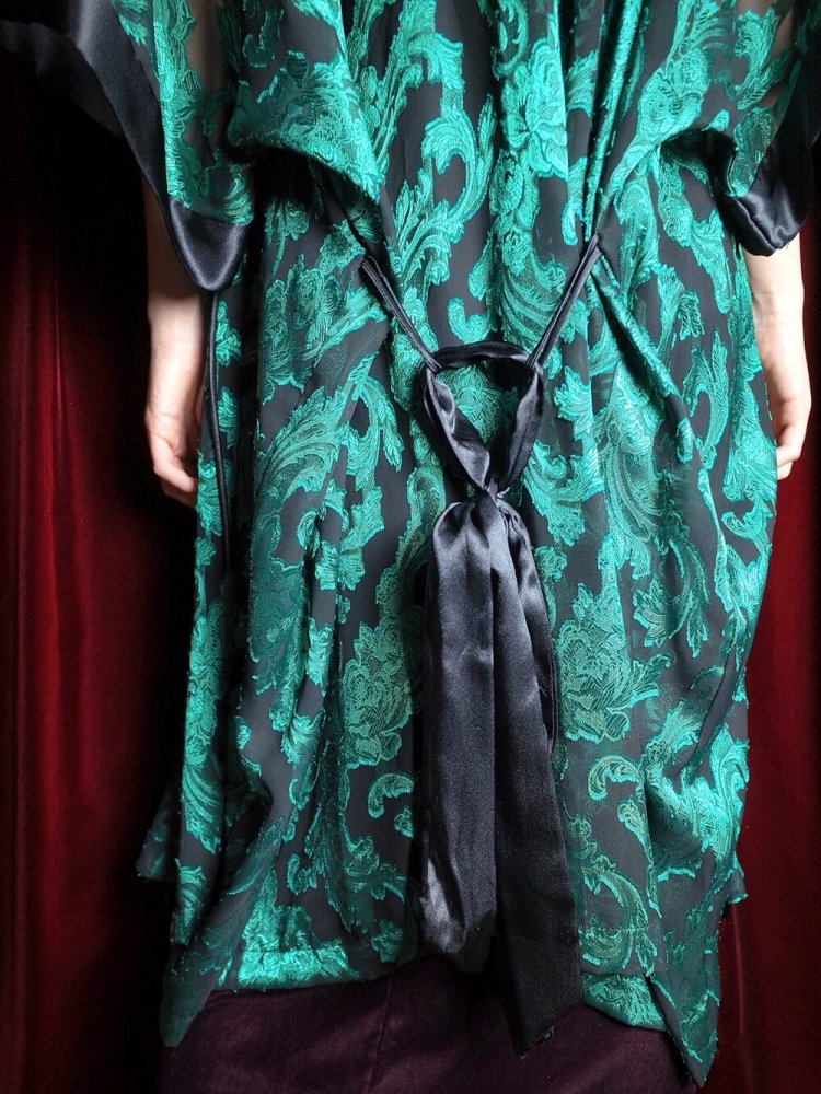 Green Arabesque Sheer Gown