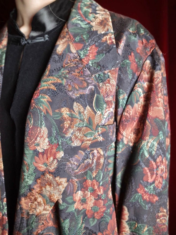 Flower & Paisley Double Pattern Jacket