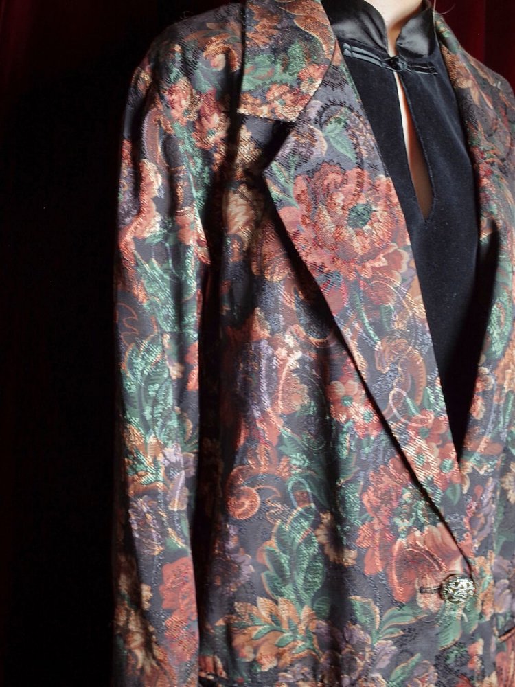 Flower & Paisley Double Pattern Jacket