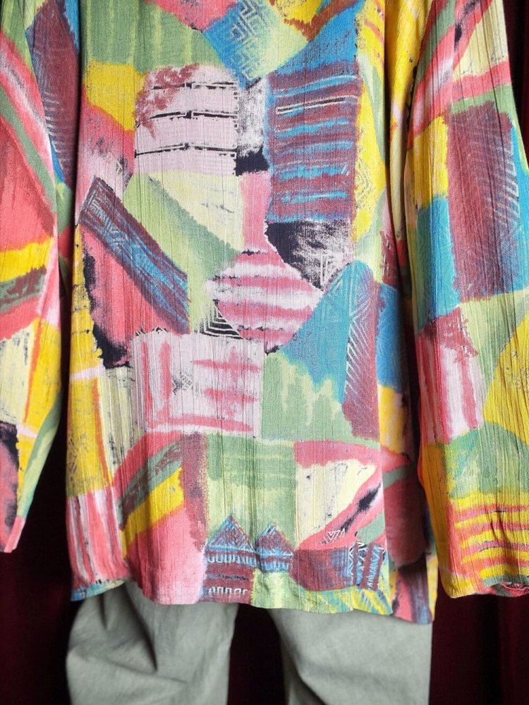 Color Art Rayon Drape Jacket