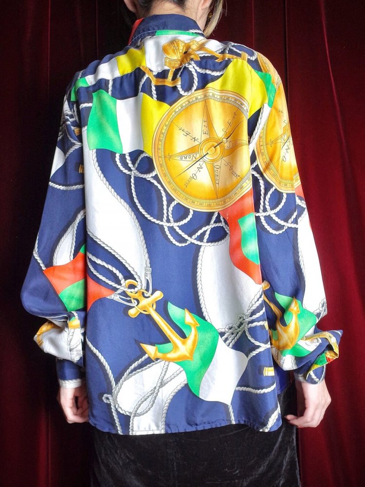 LAUREN / RALPH LAUREN Scarf Arabesque Silk Shirt