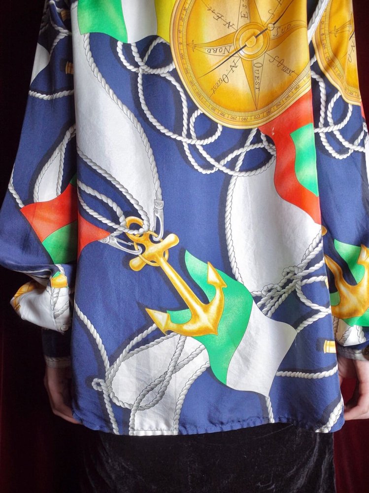 LAUREN / RALPH LAUREN Scarf Arabesque Silk Shirt