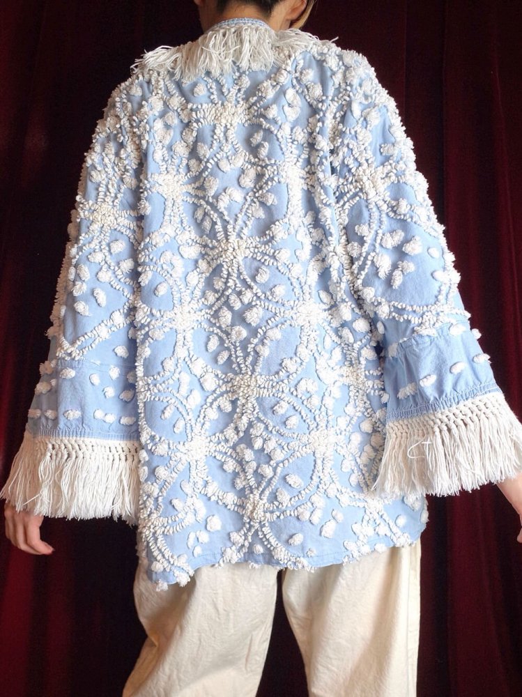 Vintage Fabric RebuildChenille Fringe Jacket