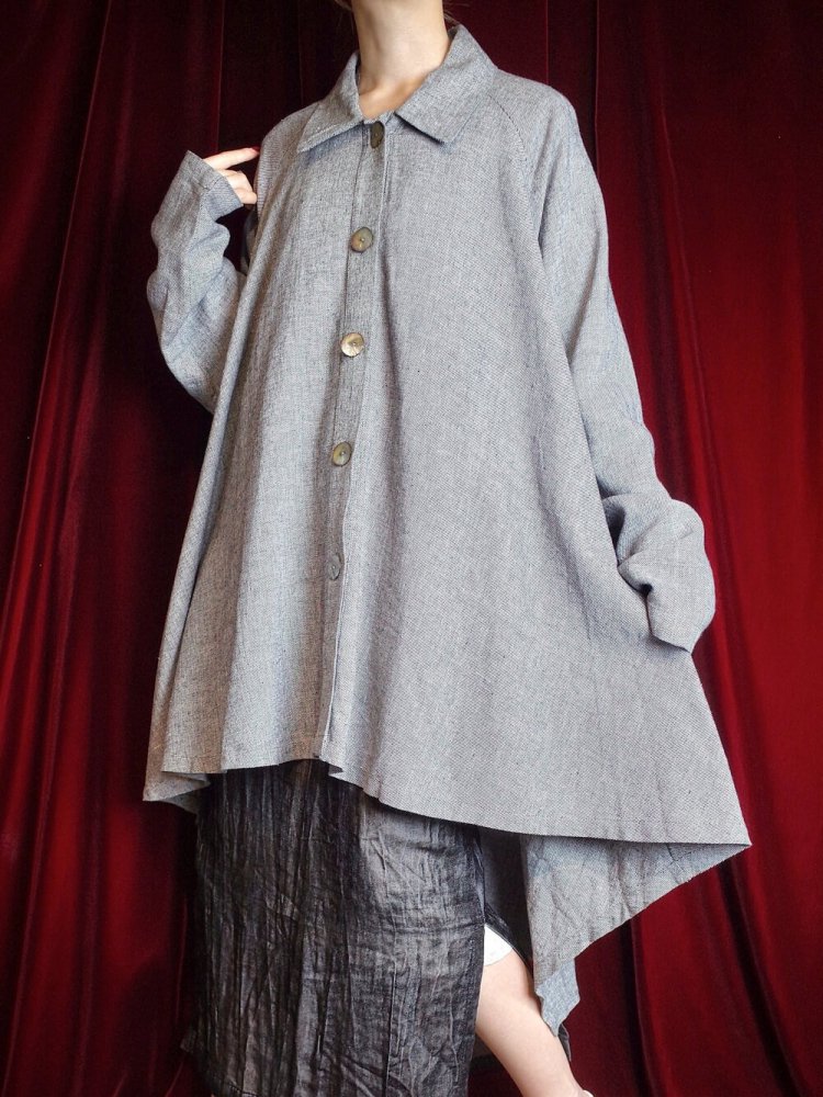 Modern Deformation Linen Coat