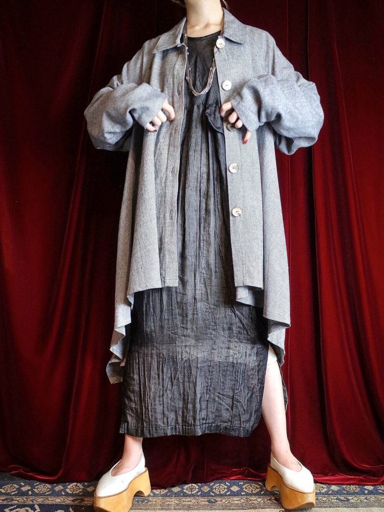 Modern Deformation Linen Coat