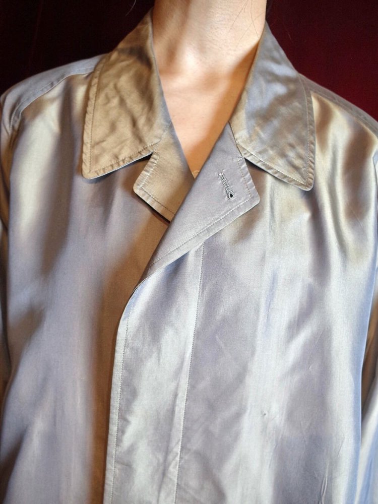 c.1950s "/MITSUKOSHI" µ Silk Tailored Coat