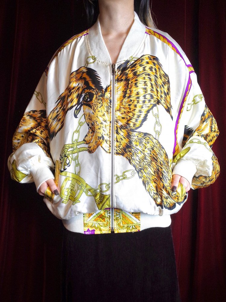 Eagle  Scarf Pattern Blouson