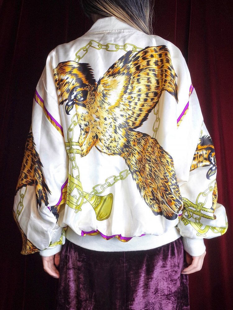 Eagle  Scarf Pattern Blouson