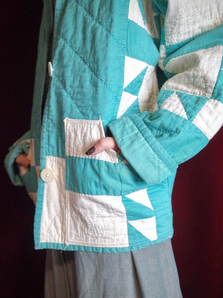 c.1950~60s Vintage Hand Quilt / ɽȡ Jacket