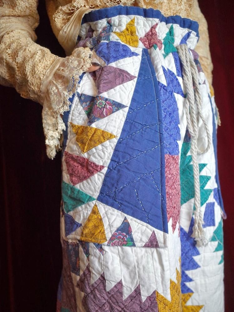 ヴィンテージキルトパンツ　パッチワーク　vintage♡ end × BelleNaru】ヴィンテージ キルト パンツ | end vintage