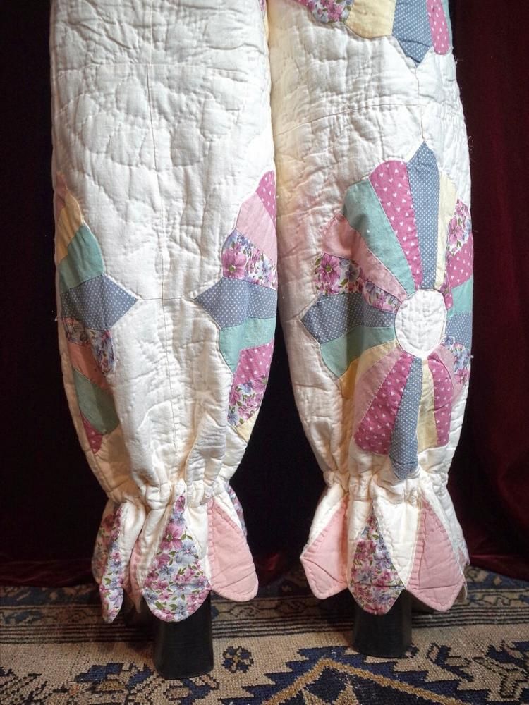 ヴィンテージキルトパンツ　パッチワーク　vintage♡ M様ご予約品 RMPT027 パッチワークキルトリメイクパンツ