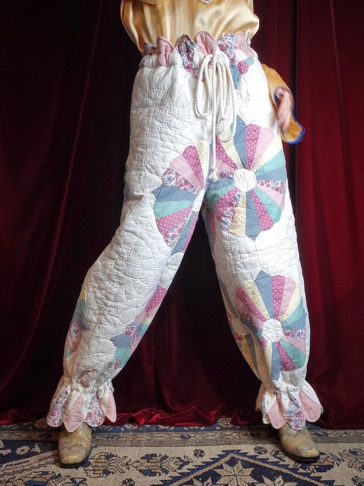 ヴィンテージキルトパンツ　パッチワーク　vintage♡ end × BelleNaru】ヴィンテージ キルト パンツ | end vintage