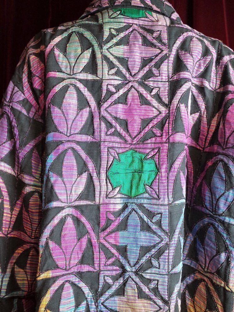 Aurora Gradation Art Deco Pattern Jacket