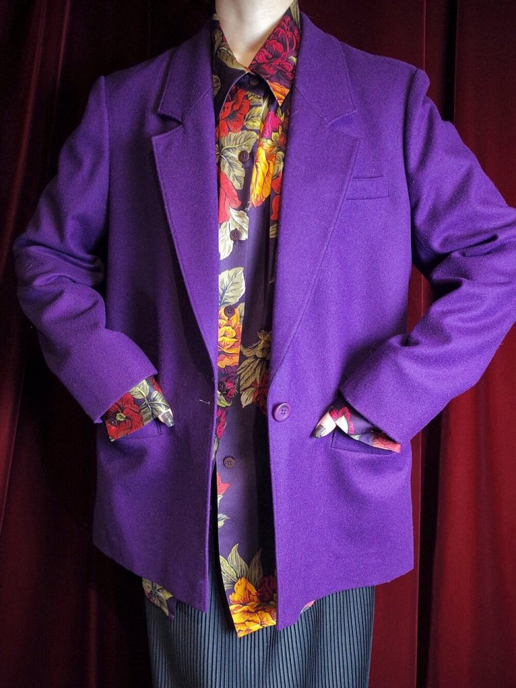 PENDLETON / ڥɥȥ Purple Wool Tailored Jacket