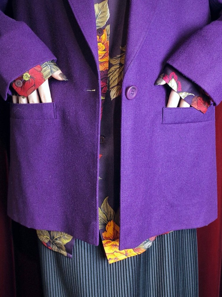 PENDLETON / ڥɥȥ Purple Wool Tailored Jacket