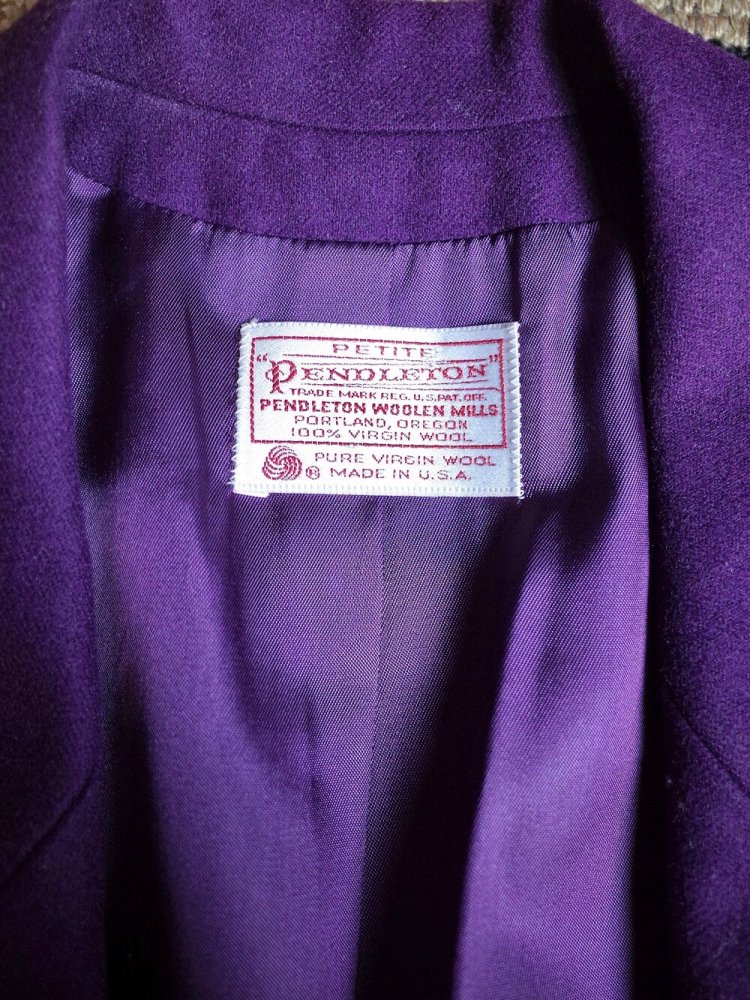 PENDLETON / ڥɥȥ Purple Wool Tailored Jacket