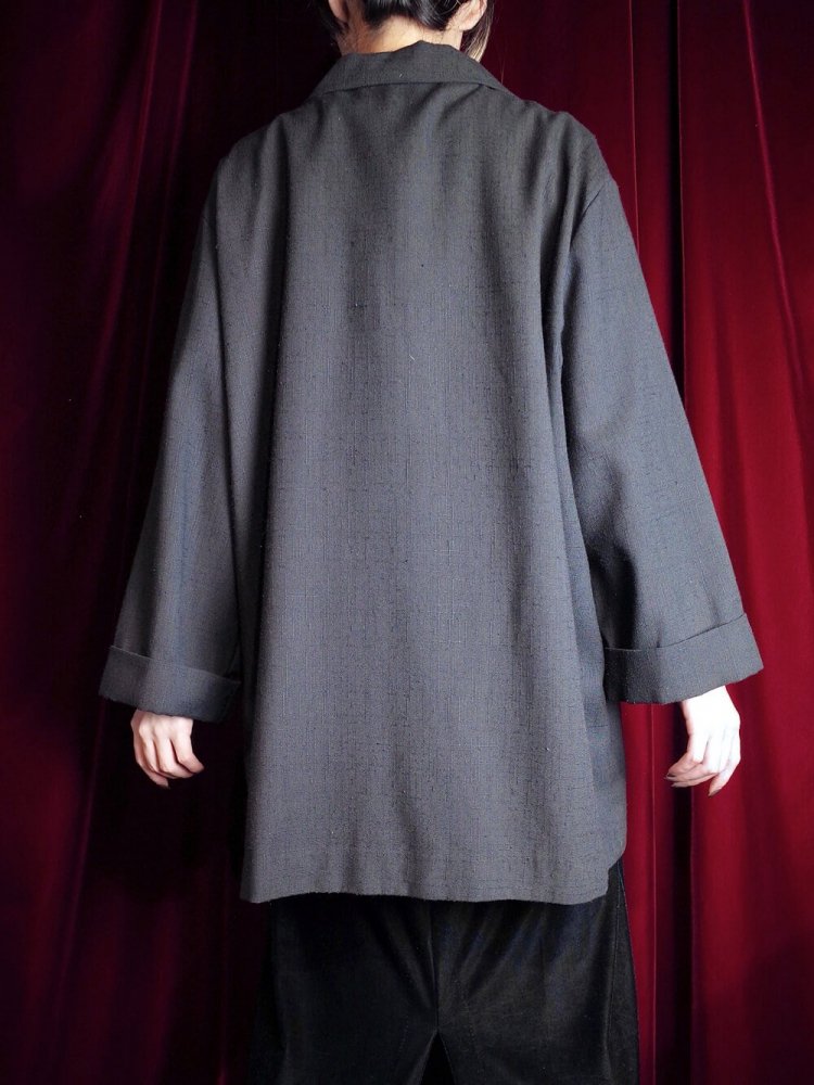 "Remake China Buttons" Black Wide Width Soft Tailored 