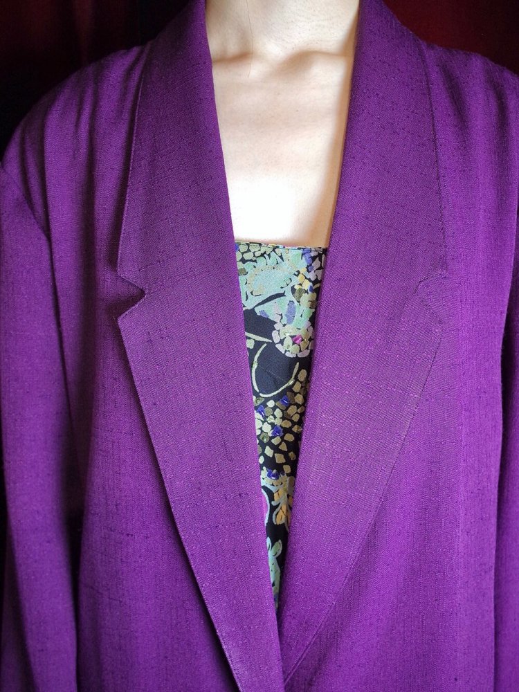 Purple Soft Tailored Jacket