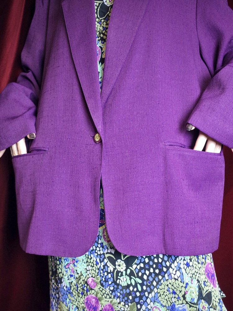 Purple Soft Tailored Jacket