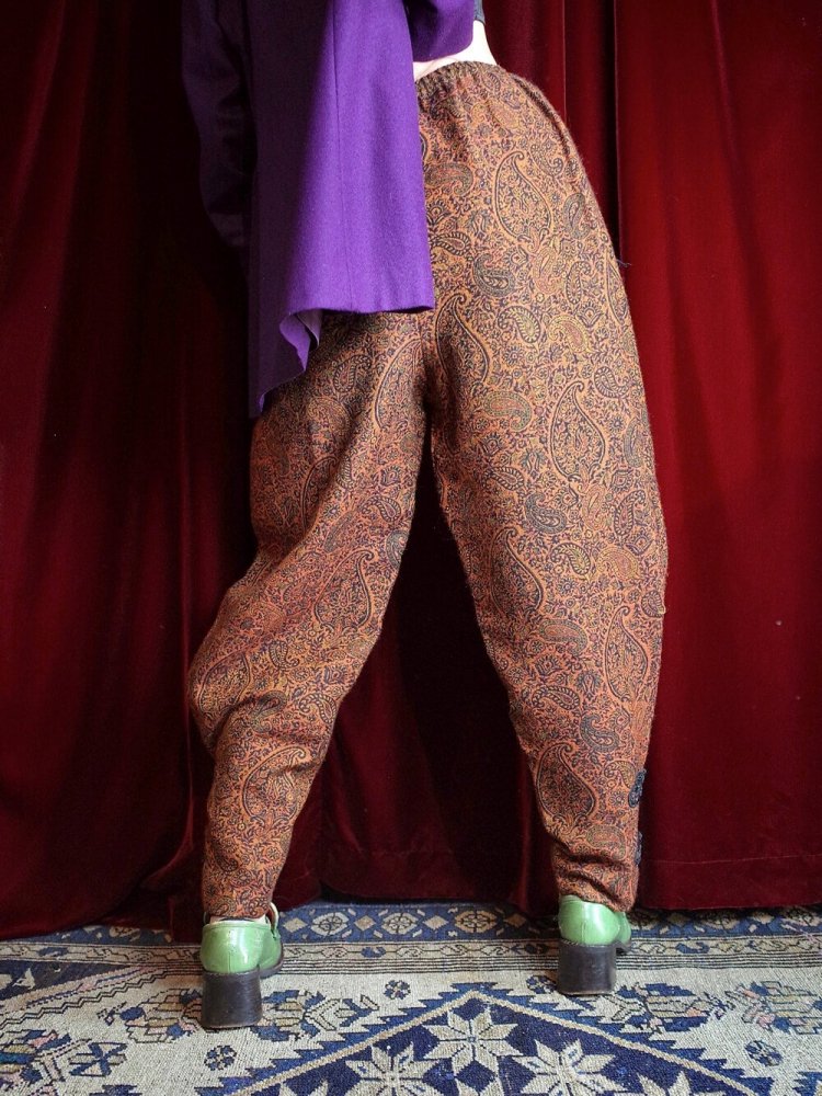 REMAKE China JodhpursPaisley Woven Pants