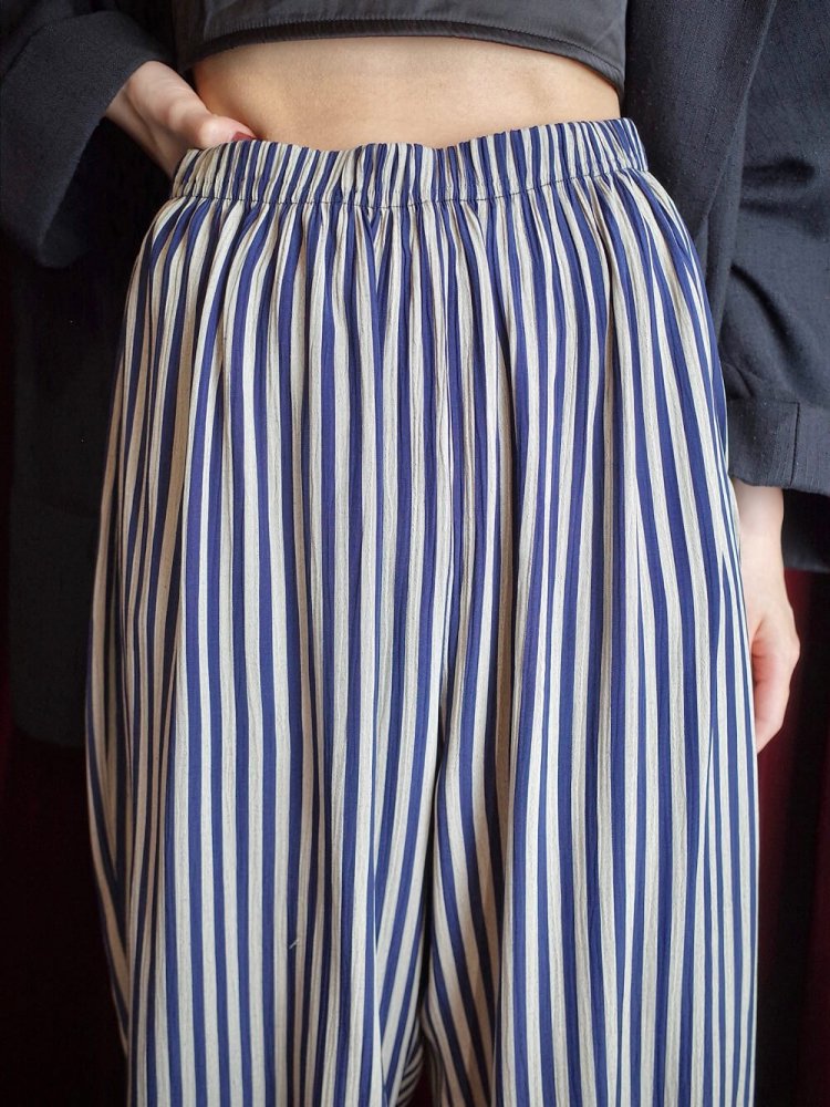 REMAKE China JodhpursRayon Stripe Pants