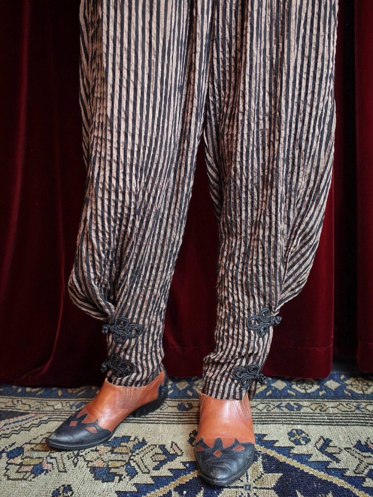 REMAKE China JodhpursRayon Stripe Pants