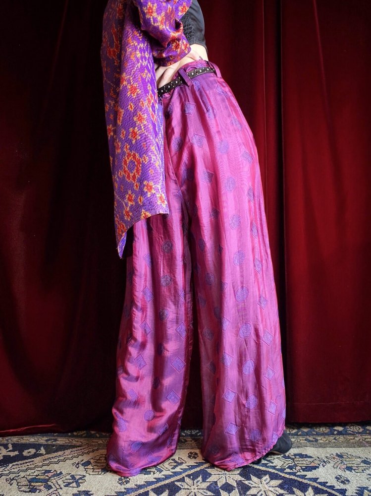  Silk China Wide Pants