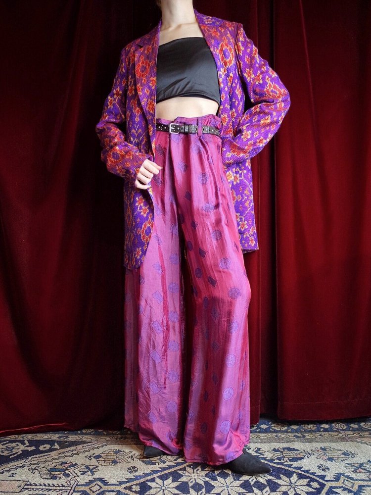  Silk China Wide Pants