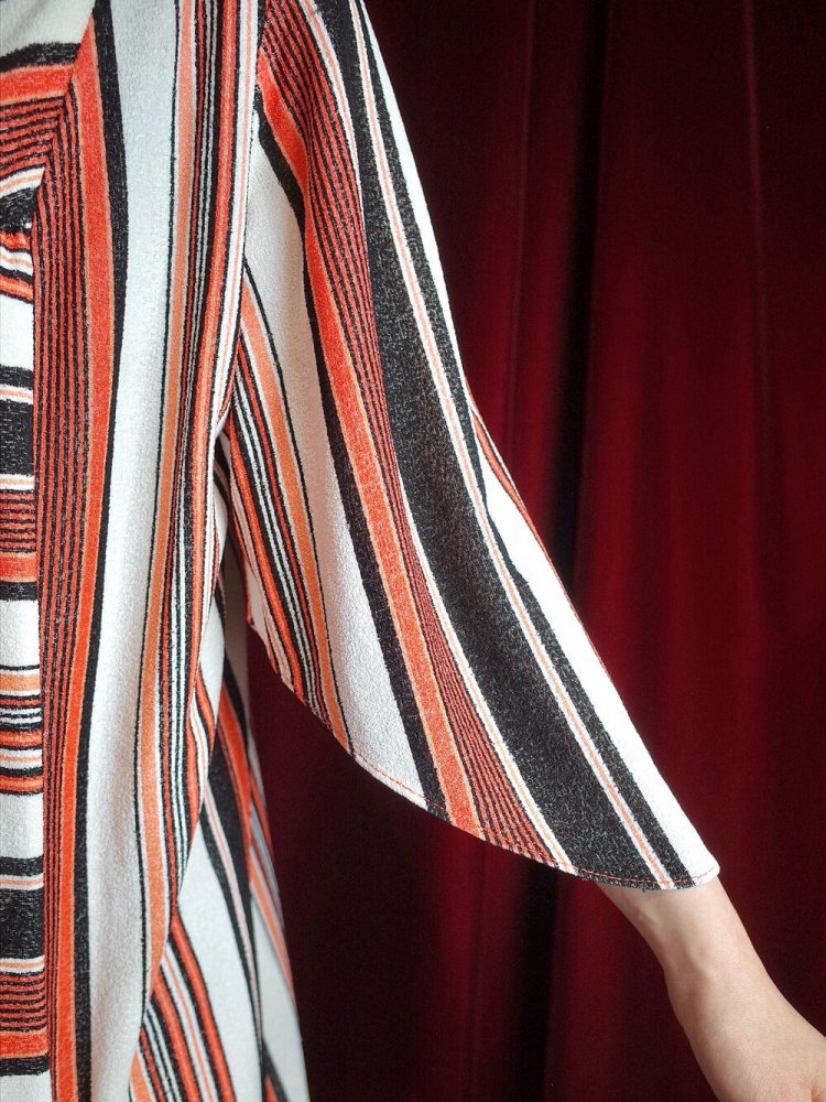 c.1970s Modern Stripe Dress