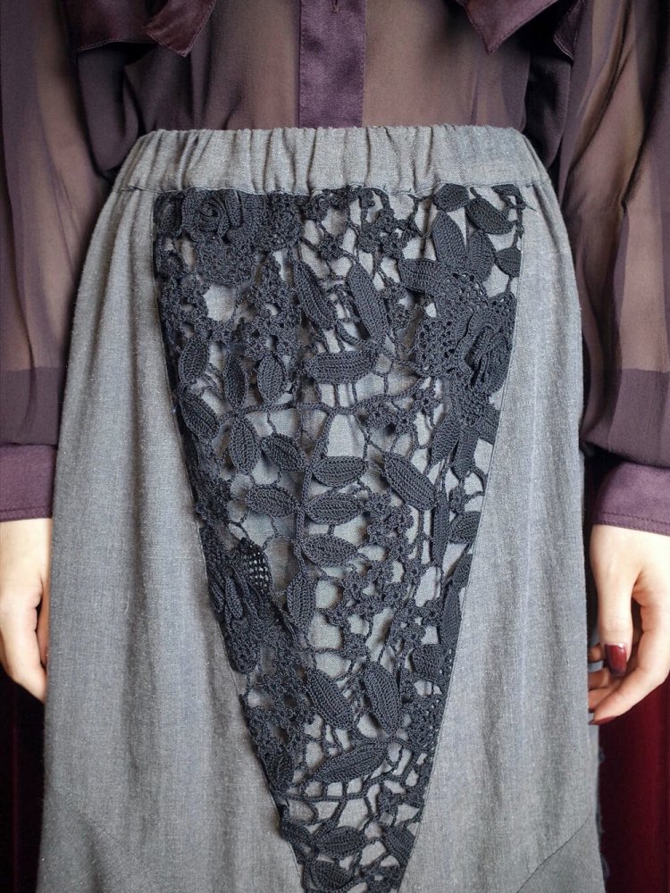 Black Lace Combination Skirt