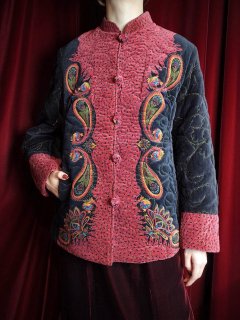 Paisley Velvet Quilting China Jacket